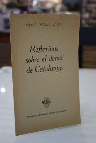 Portada del libro de Reflexions Sobre el Demà de Catalunya