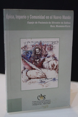 Portada del libro de Épica, imperio y comunidad en el Nuevo Mundo. Espejo de Paciencia de Silvestre de Balboa