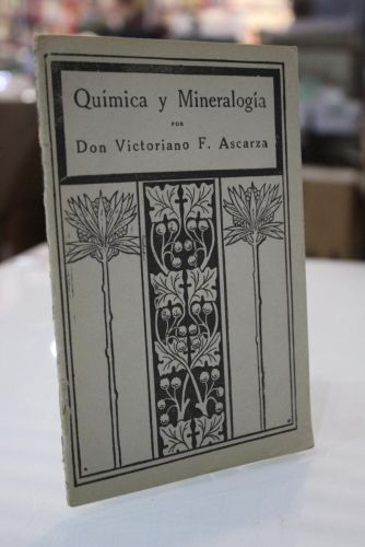 Portada del libro de Nociones de Química y Mineralogía