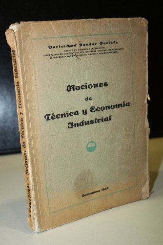 Portada del libro de Nociones de técnica y economía industrial