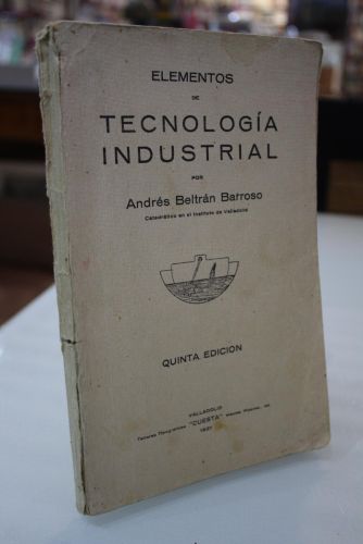 Portada del libro de Elementos de Tecnología Industrial