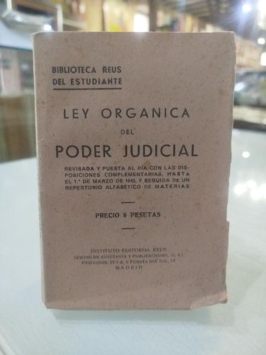 Portada del libro de Ley Organica del Poder Judicial de 15 de Sepiembrede 1870