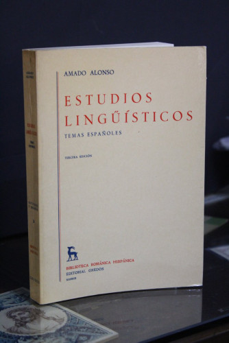 Portada del libro de Estudios lingüísticos. Temas españoles