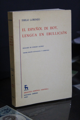 Portada del libro de El español de hoy, lengua en ebullición