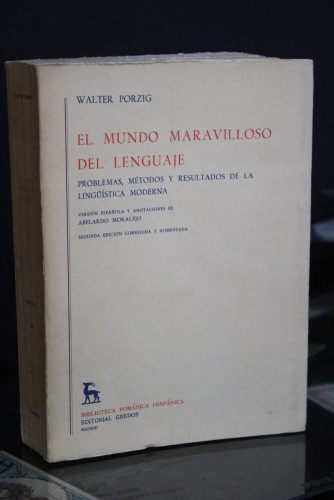 Portada del libro de El mundo maravilloso del lenguaje. Problemas, métodos y resultados de la lingüística moderna