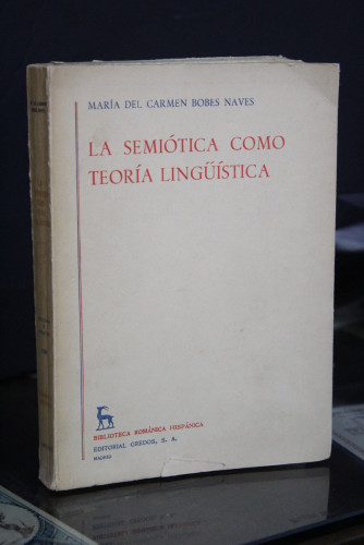 Portada del libro de La semiótica como teoría lingüística