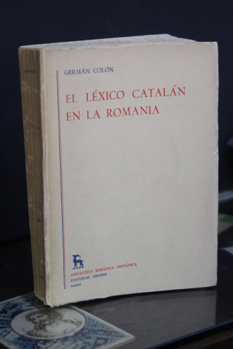 Portada del libro de El léxico catalán en la Romania