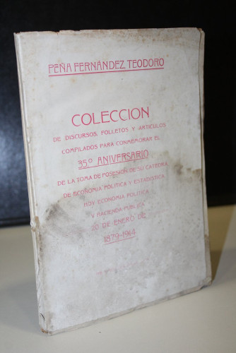 Portada del libro de Colección de discursos, folletos y artículos compilados para conmemorar el 35 aniversario de la toma...