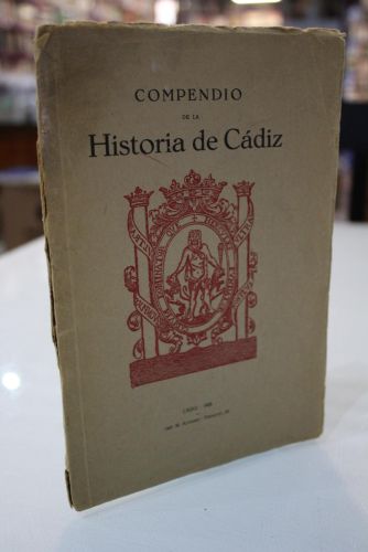 Portada del libro de Compendio de la Historia de Cádiz.