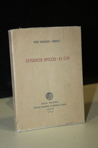 Portada del libro de Estudios épicos: El Cid