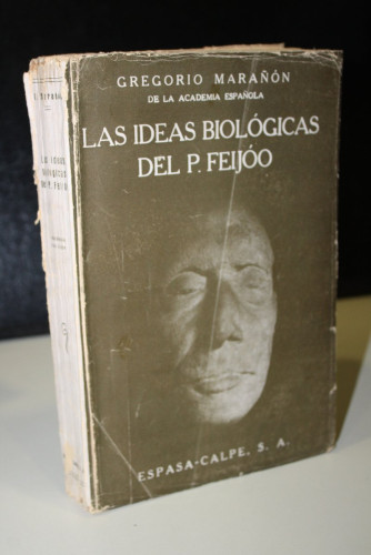 Portada del libro de Las ideas biológicas del P. Feijóo