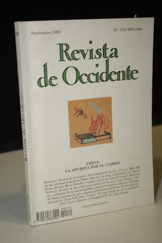 Portada del libro de Revista de Occidente. China: la apuesta por el cambio. Nº 172. Septiembre 1995.