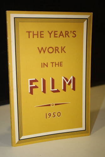 Portada del libro de The Year's Work in the Film. 1950