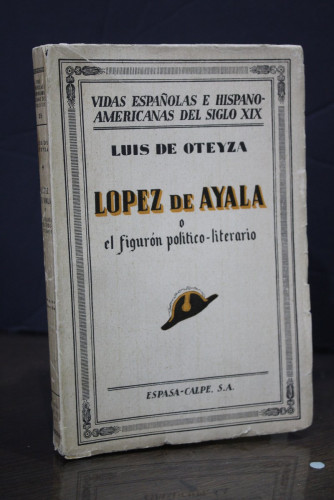 Portada del libro de López de Ayala o el figurón político-literario