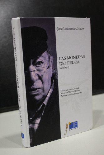 Portada del libro de Las monedas de hiedra (antología).- Ledesma Criado, José.