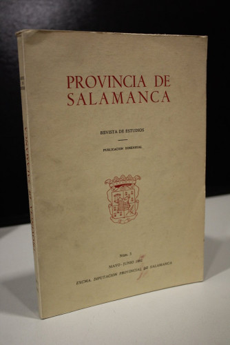 Portada del libro de Provincia de Salamanca, Revista de Estudios. Núm 3. Mayo-Junio 1982