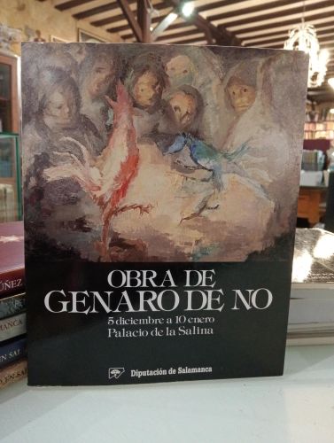 Portada del libro de Obra de Genaro de No. Catálogo. Palacio de La Salina. 5 diciembre a 10 enero.