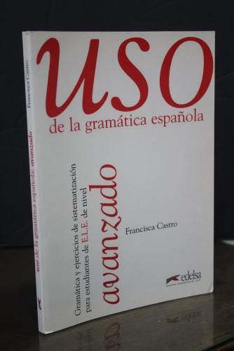 Portada del libro de Uso de la gramática española. Avanzado