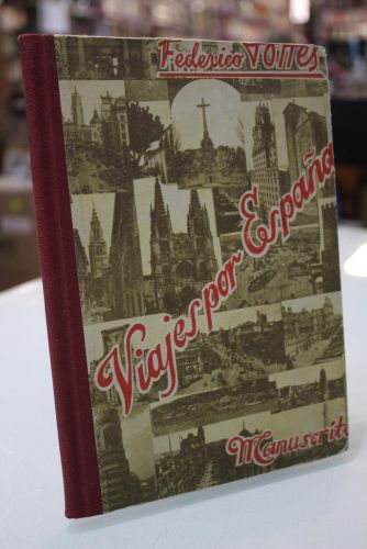 Portada del libro de Viajes por España. Manuscrito