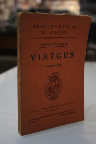 Portada del libro de Viatges. Records de la Costa de Africa. A vol d'aucell
