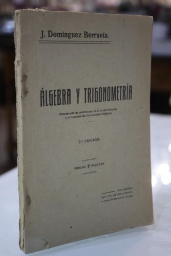 Portada del libro de Álgebra y trigonometría.