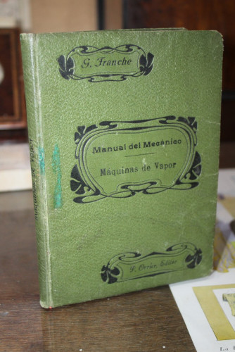 Portada del libro de Manual del Mecánico VI Máquinas de Vapor.