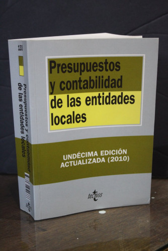 Portada del libro de Presupuestos y contabilidad de las entidades locales.- Tecnos.