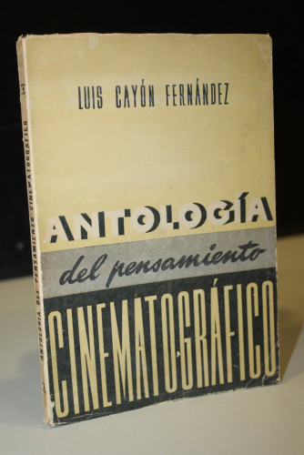 Portada del libro de Antología del pensamiento cinematográfico