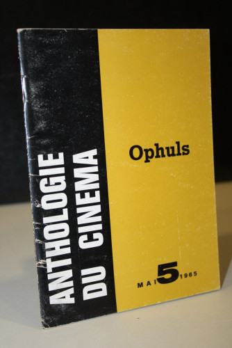 Portada del libro de Anthologie Du Cinéma: Ophuls. Nº 5 - Mai 1965