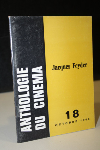 Portada del libro de Anthologie Du Cinéma: Jacques Feyder. Nº 18-Octobre 1966