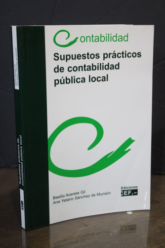 Portada del libro de Supuestos prácticos de contablidad pública local