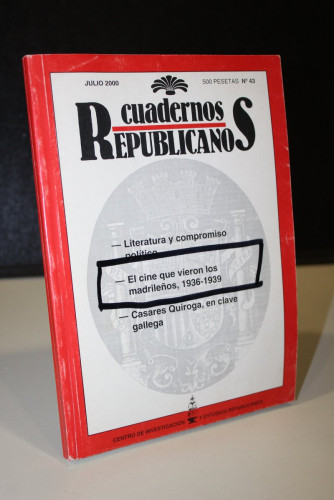 Portada del libro de Cuadernos Republicanos: Julio 2000. Nº 43 .