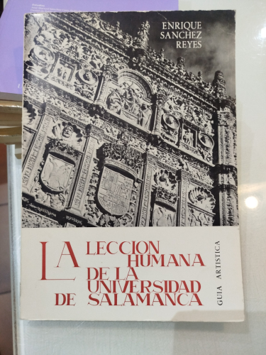 Portada del libro de La lección humana de la universidad de Salamanca. Guía artística