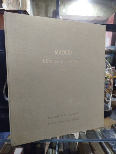 Portada del libro de Madrid. Gentes y lugares. 6 grabados