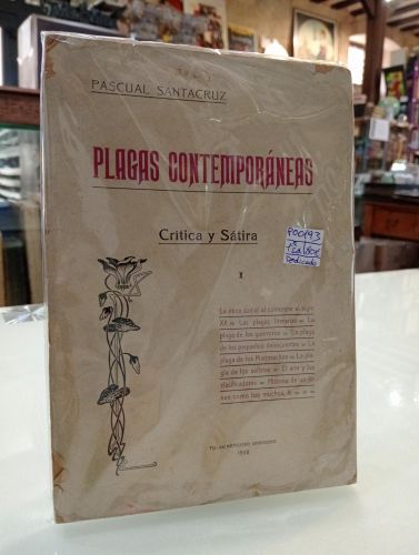 Portada del libro de Plagas contemporáneas. Crítica y sátira [Dedicado]