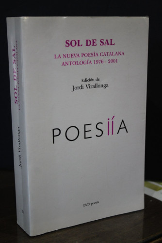 Portada del libro de Sol de sal. La nueva poesía catalana. Antología 1976-2001